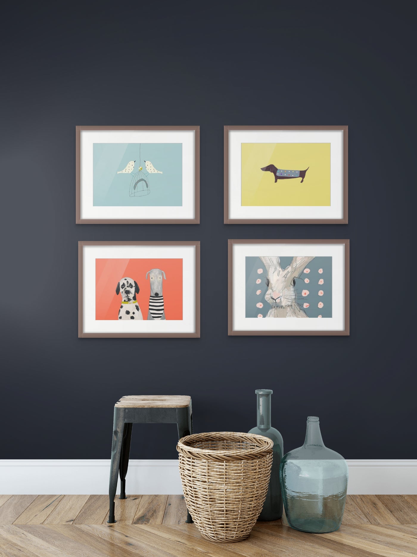 Two Dotty Birds print